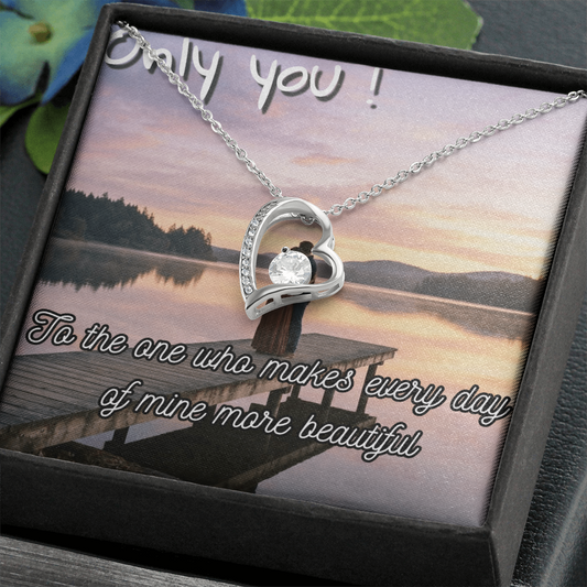 Romantic Sunset Jewelry Card – Elegant Gift Card for Couples