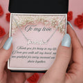 "To My Love" - Custom Name Necklace - Soft Pink Floral