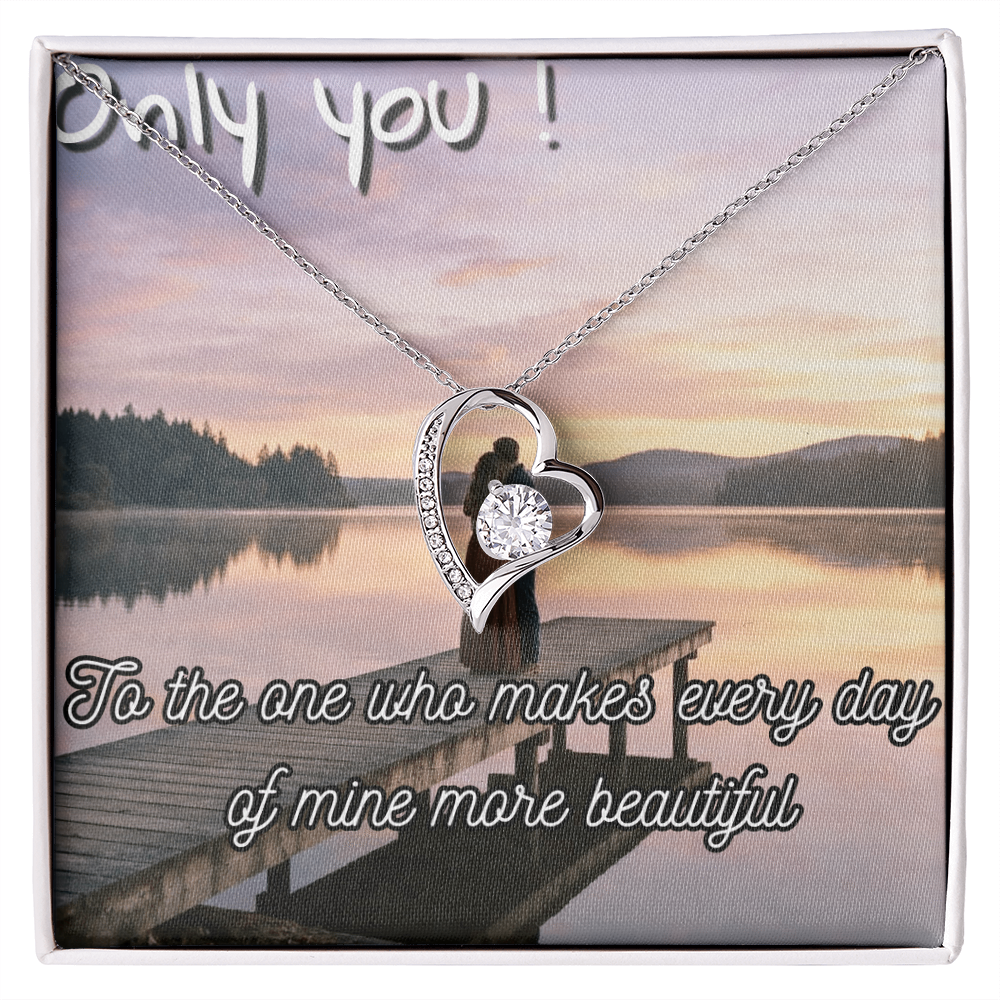Romantic Sunset Jewelry Card – Elegant Gift Card for Couples