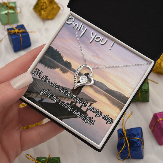 Romantic Sunset Jewelry Card – Elegant Gift Card for Couples