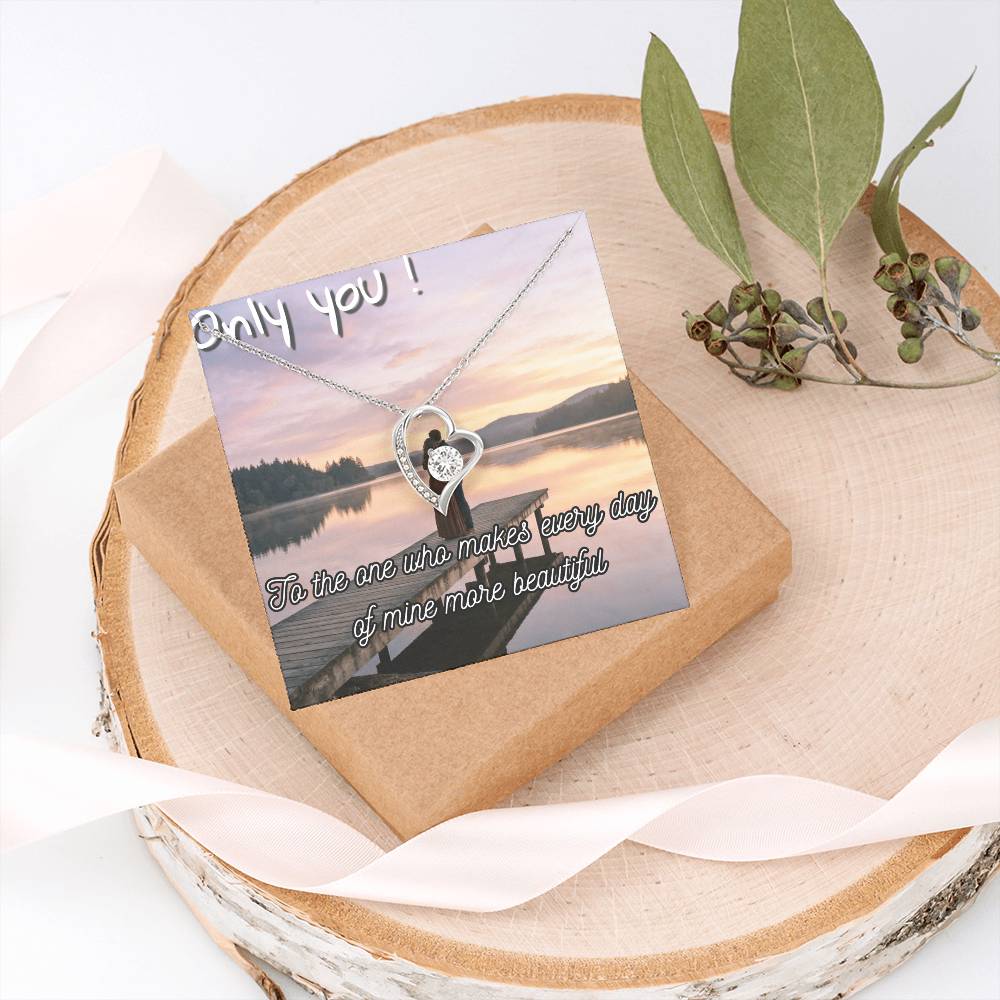 Romantic Sunset Jewelry Card – Elegant Gift Card for Couples